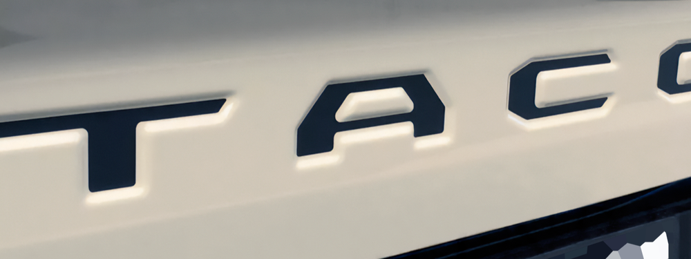 VINYL: MATTE BLACK TAILGATE LETTERS INSERT FOR T 2024 REPLACEMENT