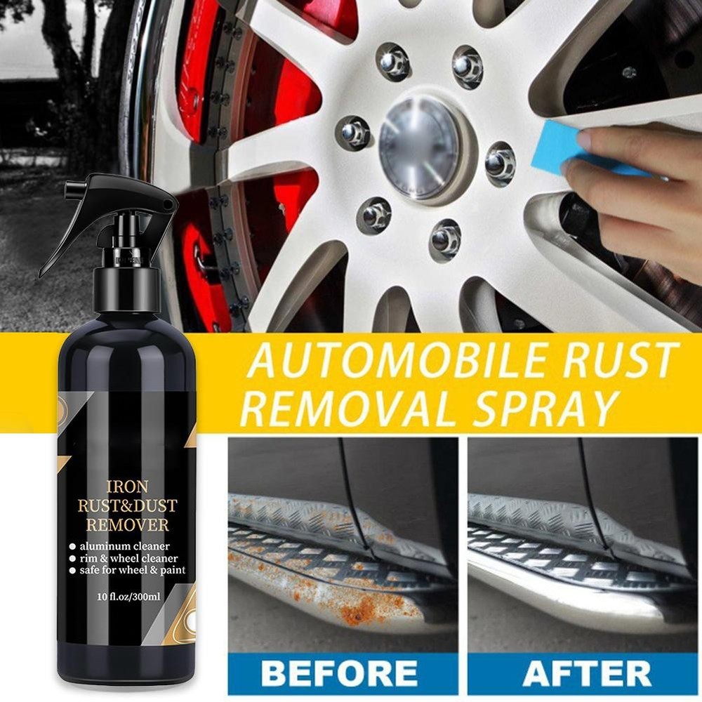 Car Wheel & Paint Iron Remover Rust Dust Cleaner Spray Best RimCare Formula Q1Y6