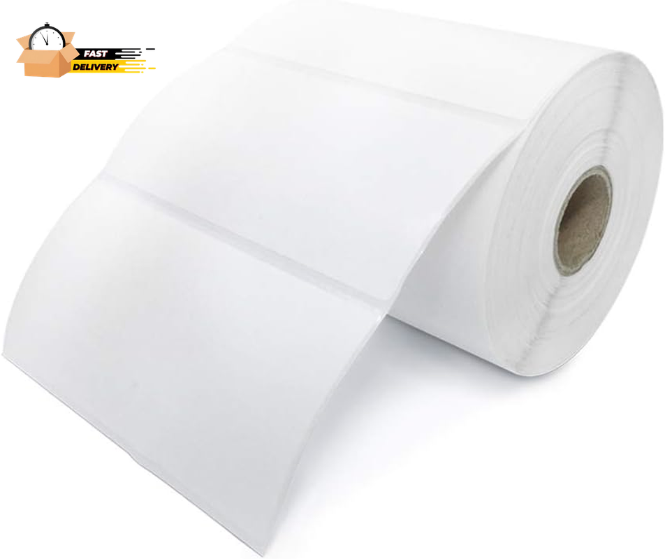 4x2 Direct Thermal Barcode Shipping Labels Waterproof Durable