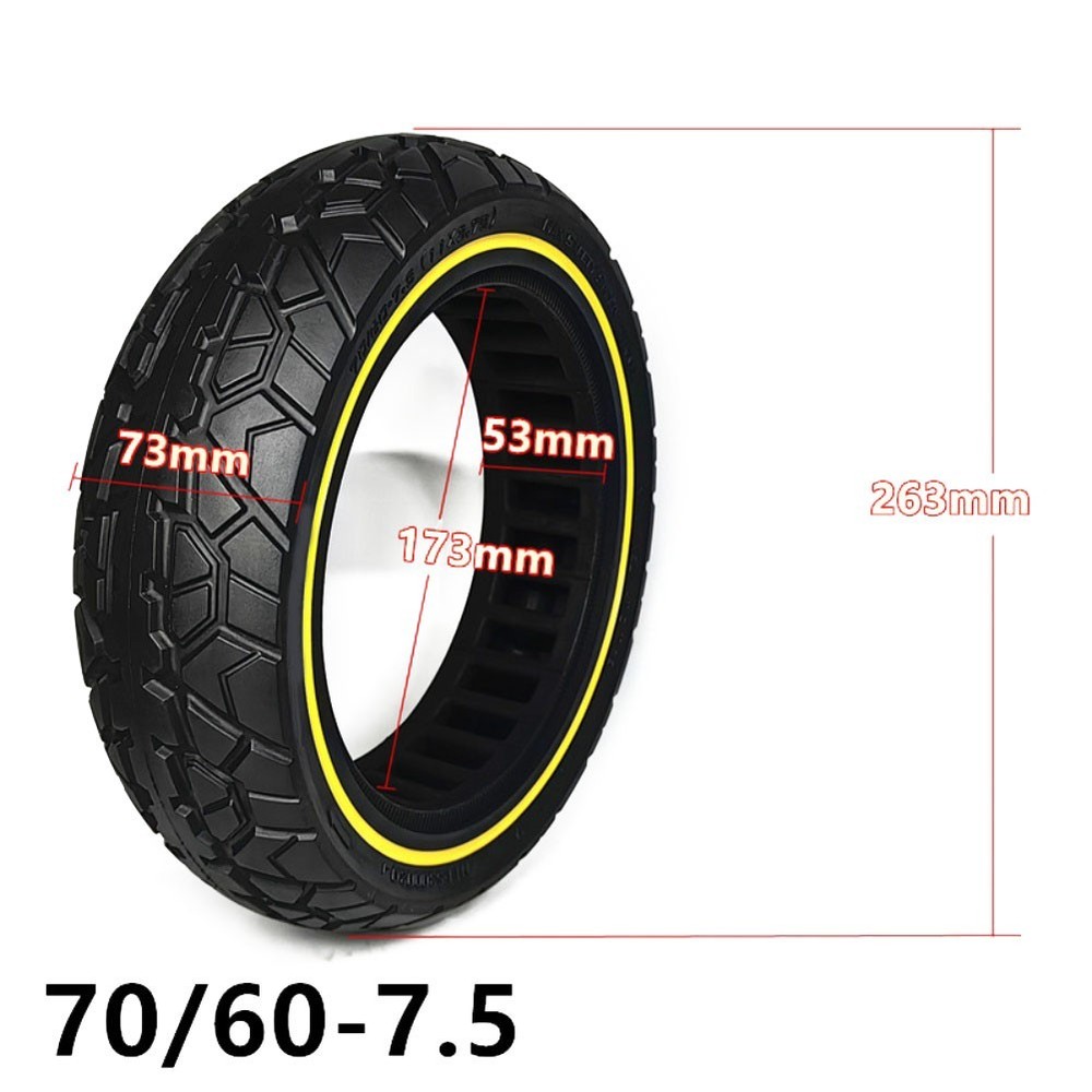 70/65-7.5 11-Inch Solid Offroad Tire for Ninebot G3 ZT3 ZT3Pro MAX Scooter
