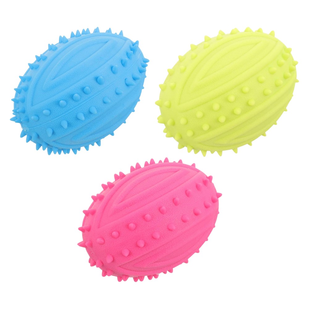 1pc Dog Teething Ball Fetch Chew Toy Interactive Chew Exercise Toy Random
