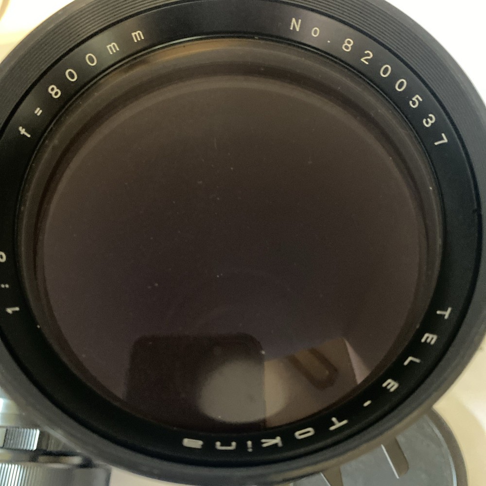 Tokina 800mm F1.8 Telephoto Zoom Lens T2 for Canon Mount with Caps and Case