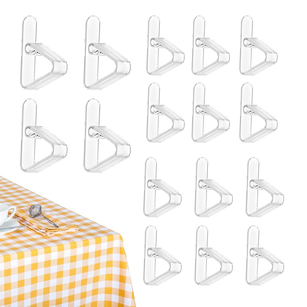 16pcs Table Cloth Clips Picnic Clamps Pegs Cover Holder Picnic Tablecloth Clips