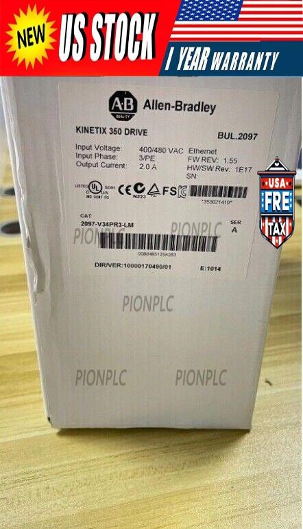 Allen Bradley 2097-V34PR5-LM Kinetix 350 Servo Drive 2.0kW 3-Phase 400/480VAC