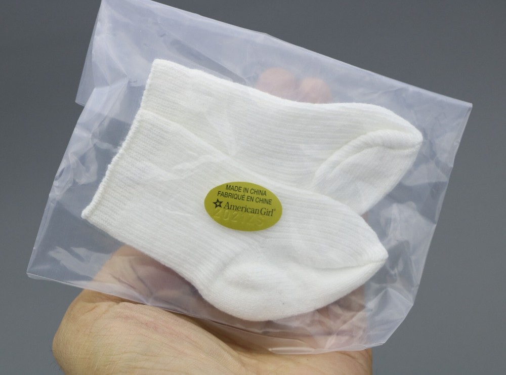 American Girl white knee high socks for 18'' doll