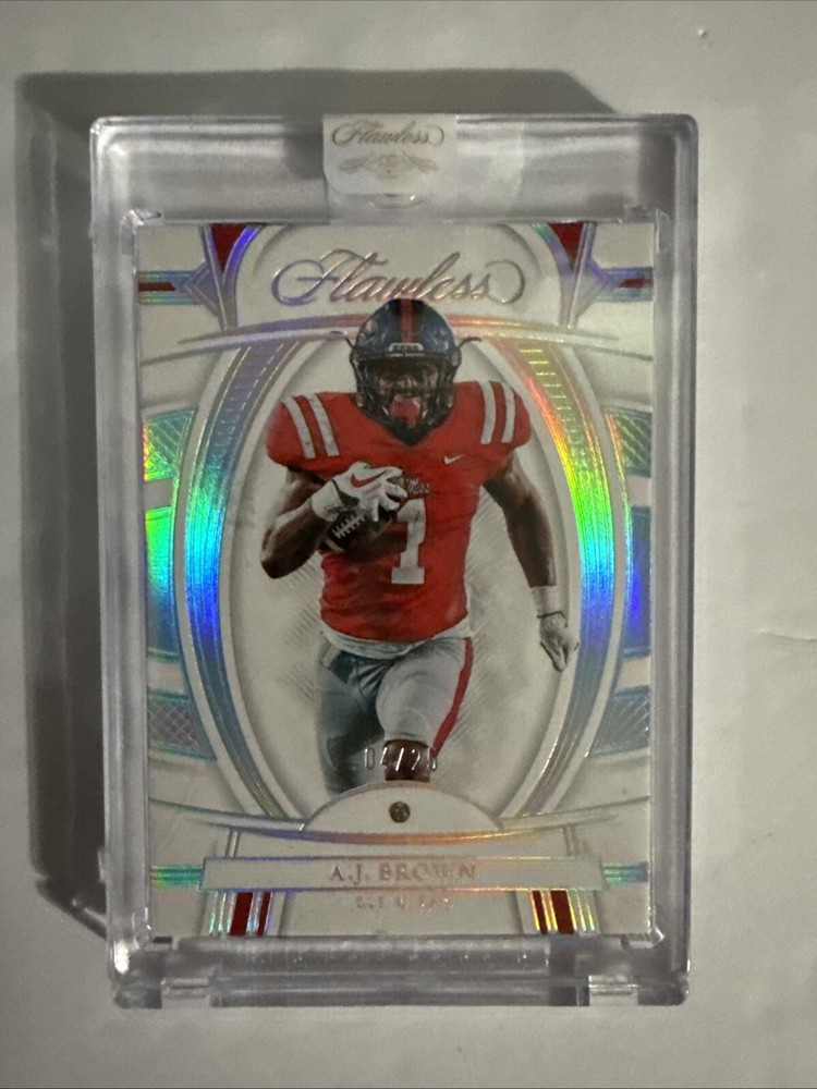 2023 Panini Flawless Collegiate A.J. Brown Diamond Gem Card #/25 Rare
