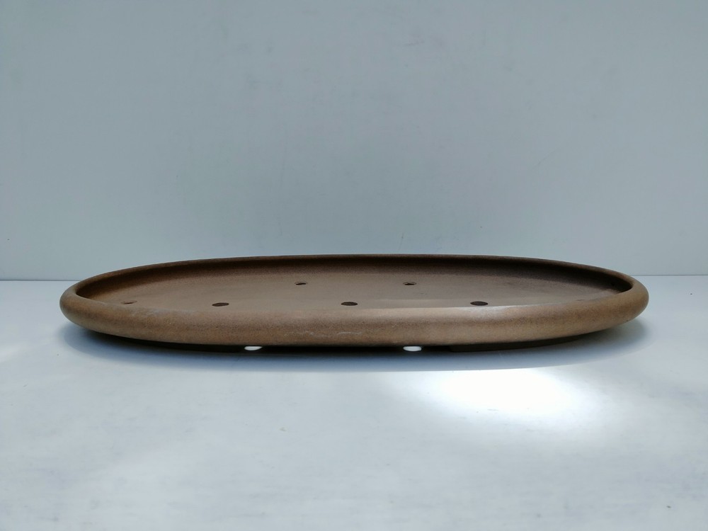 Tokoname KEIZAN Unglazed Oval Bonsai Pot 73cm Shallow Ex-Large
