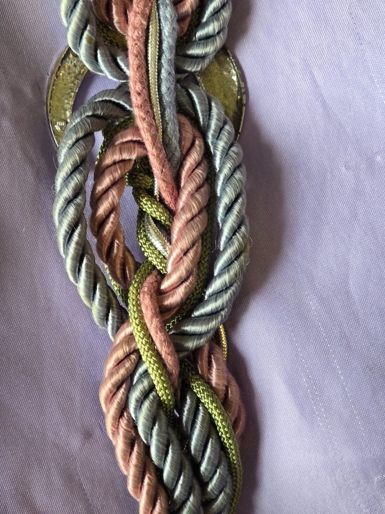 Vintage Braided  Belt Women's Boho Statement