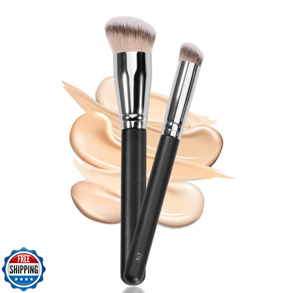 Kugge Concealer & Foundation Brush Set for Liquid Makeup 2PCS