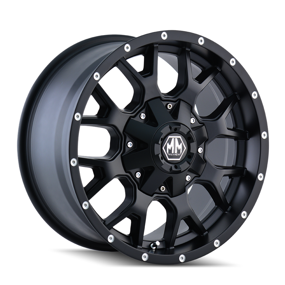 MAYHEM WARRIOR 8015 MATTE BLACK 17X9 5-114.3/5-127 -12MM 87MM