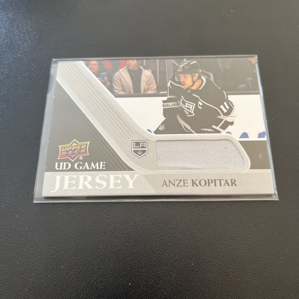 2020-21 Upper Deck UD Game Jersey Silver Anze Kopitar Los Angeles Kings #GJ-AN Hockey Card