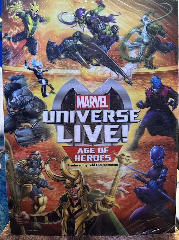 Marvel Universe Live! Age Of Heroes Large Program Book (Sealed) 2nd Edition