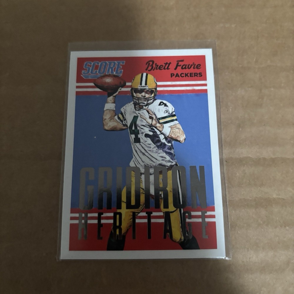 2015 Score Gridiron Heritage Brett Favre #7 Green Bay Packers