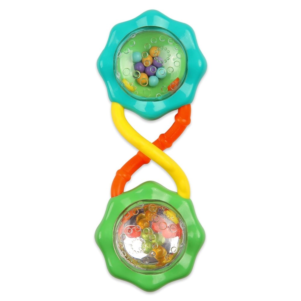 Rattle & Shake Barbell Toy, Ages 3 Months and Up Green