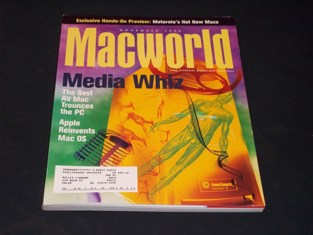 1996 November Macworld Magazine - Media Whiz Front Cover - H 7912
