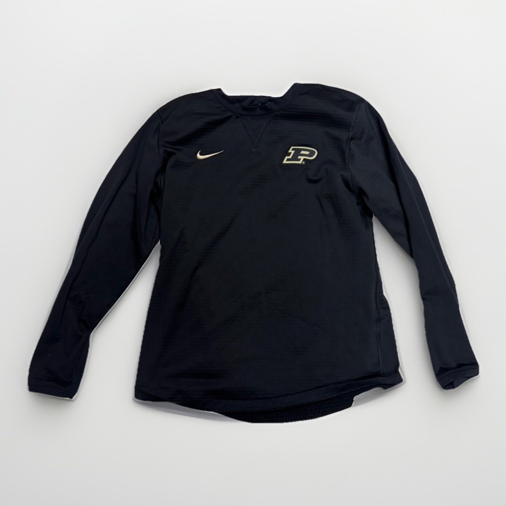 Nike Purdue Boilermakers Heavyweight Long Sleeve / Black / Men's L