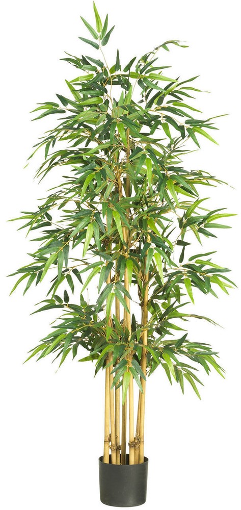 64 Inch Tall Realistic Bamboo Silk Artificial Tree for Home Decor