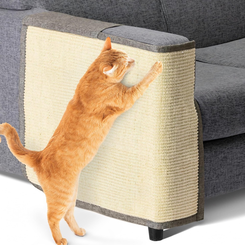 Natural Sisal Cat Scratch Mat - Sofa Protector & Furniture Scratching Pad