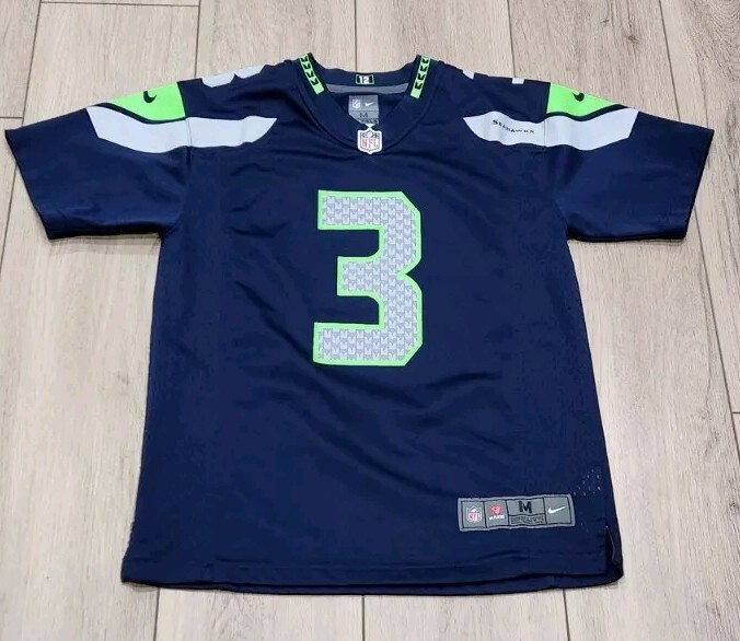Russell Wilson #3 Seattle Seahawks Nike Youth Football Jersey Size Medium 10/12