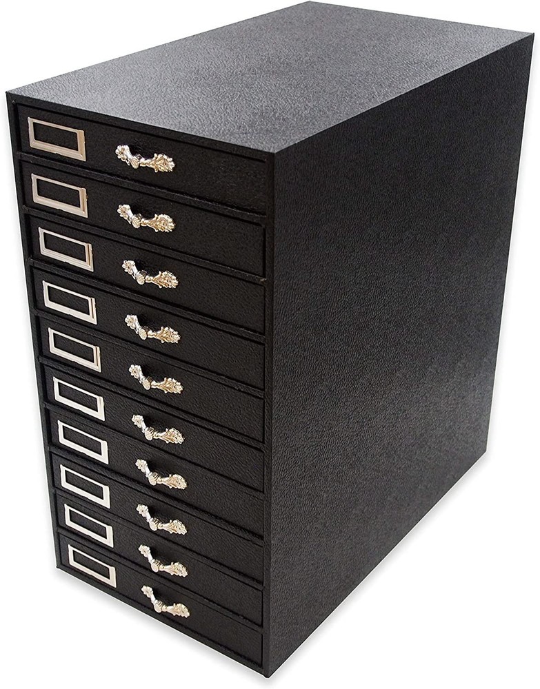 Jewelry Tray Storage Organizer with identification slots with various 15 Grey...