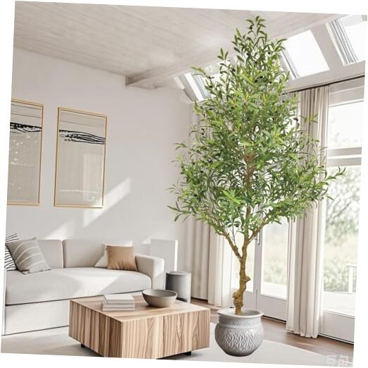 8ft Artificial Olive Tree for Indoor Decor – Realistic Faux Plant