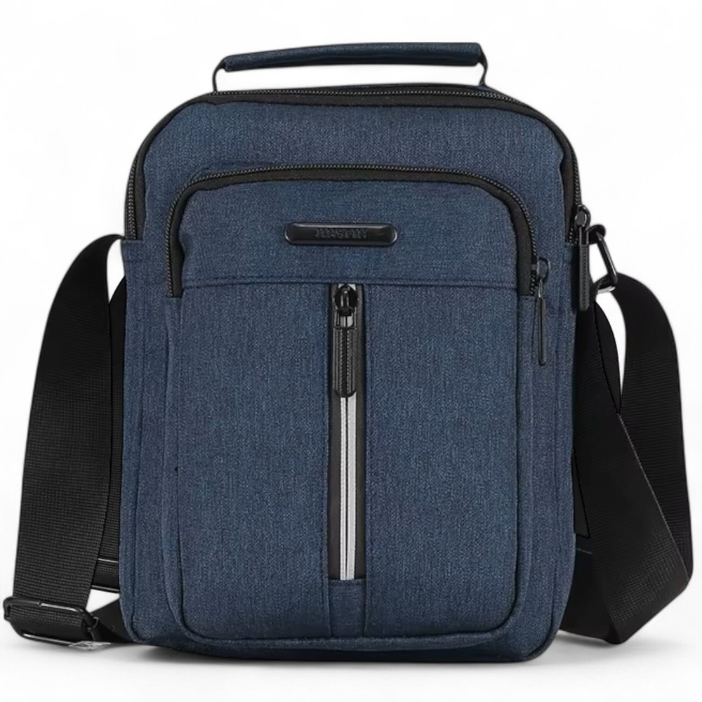 Men Crossbody Bags Sturdy Nylon Men's Shoulder Bag Travel Bags Blue