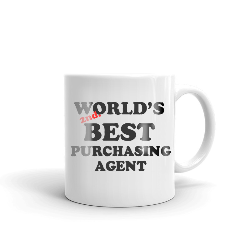 World's 2nd Best Purchasing Agent Coffee Tea Ceramic Mug Office Work Cup Gift
