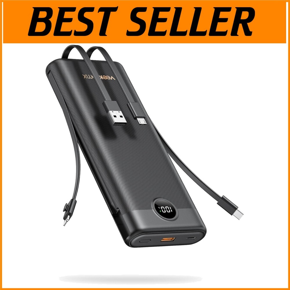 Large Capacity 30000mAh Power Bank - Universal Portable Travel Charger Compatible with All Devices Fast Charging and Durable Design