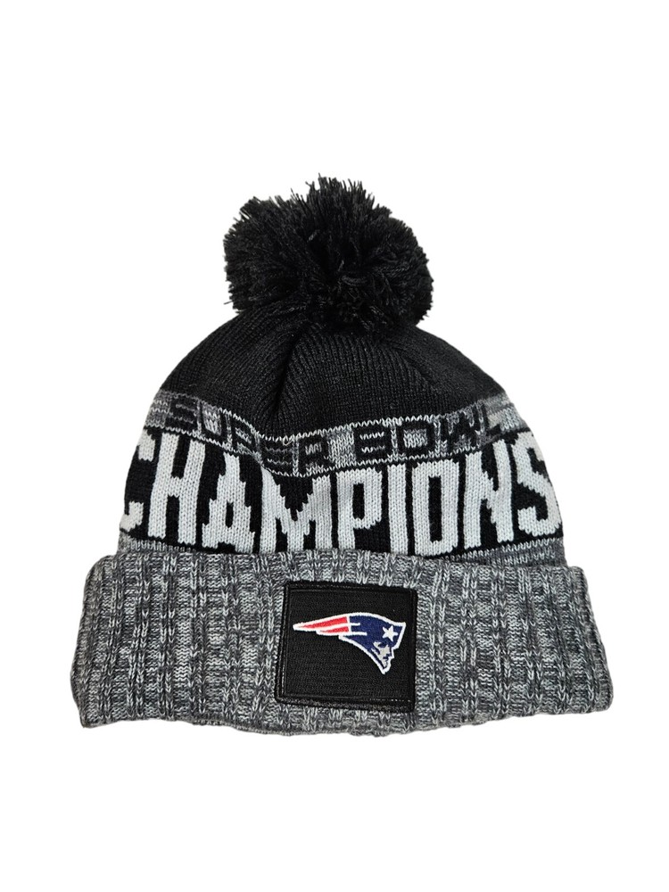 New Era New England Patriots Super Bowl Champions Fleece Lined Beanie Hat P5