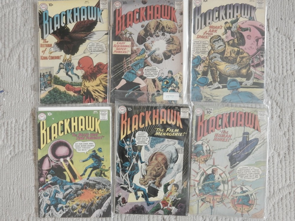 DC  Blackhawk 6 ISSUE LOT #150-152,154,157,159 KING CONDOR,LADY BLACKHAWK
