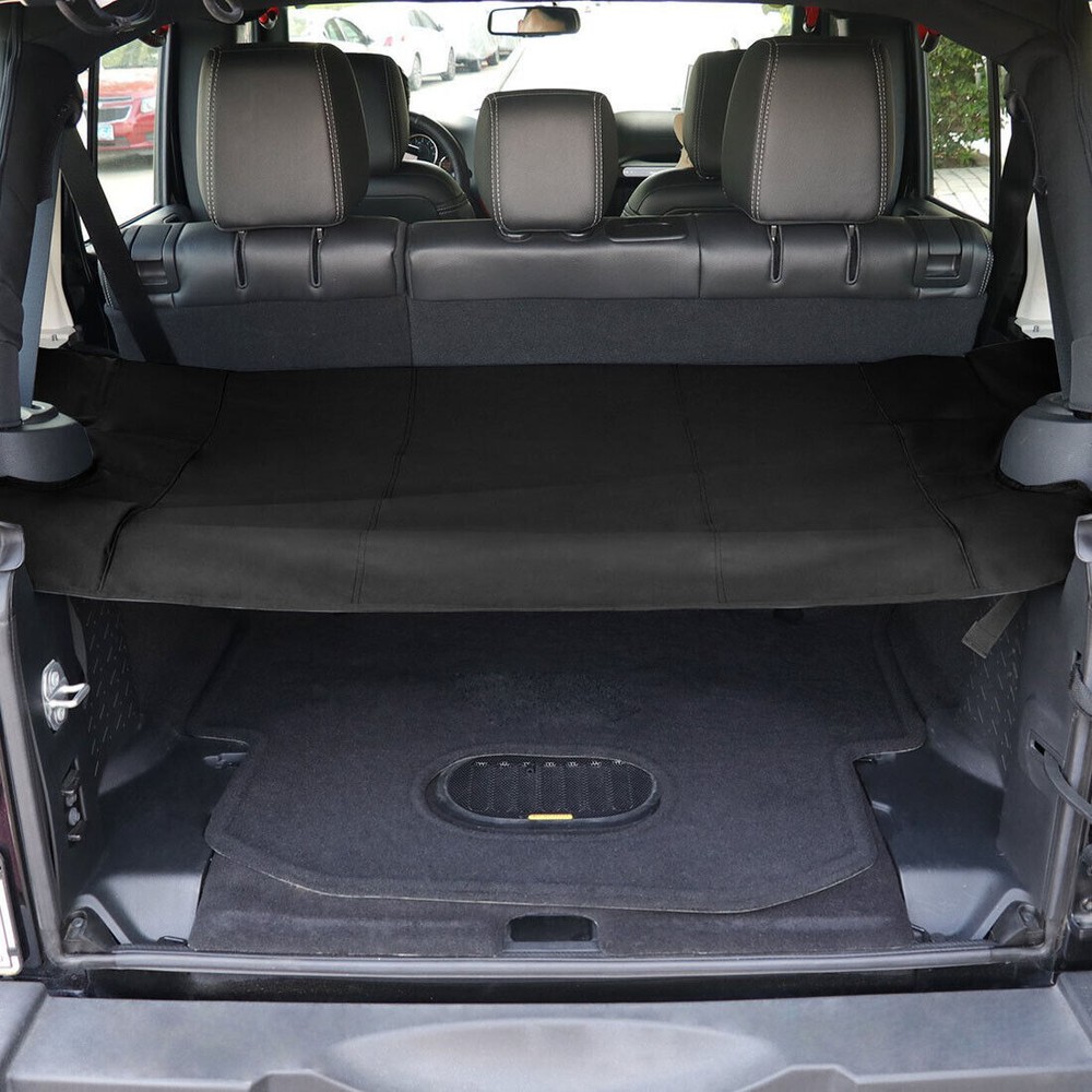 Rear Trunk Cargo Cover Lite Shield forJeep Wrangler Nylon JKU 4-Door 2007-2018