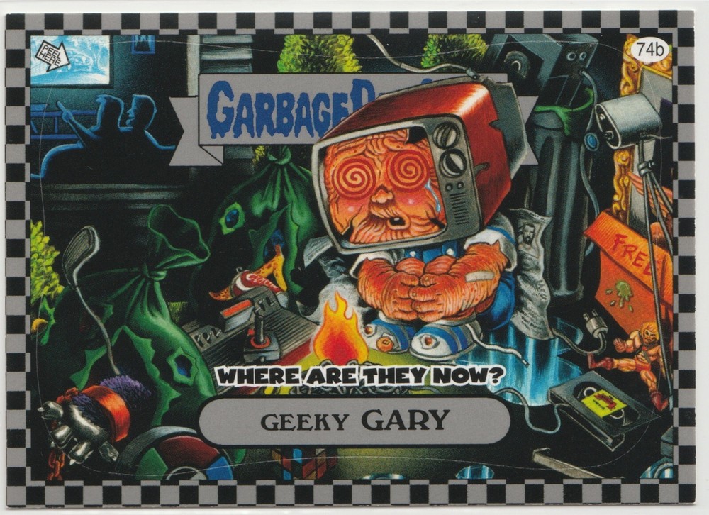 Geeky Gary #74b Silver Garbage Pail Kids GPK 2010 Flashback Series 1 FB1 Card
