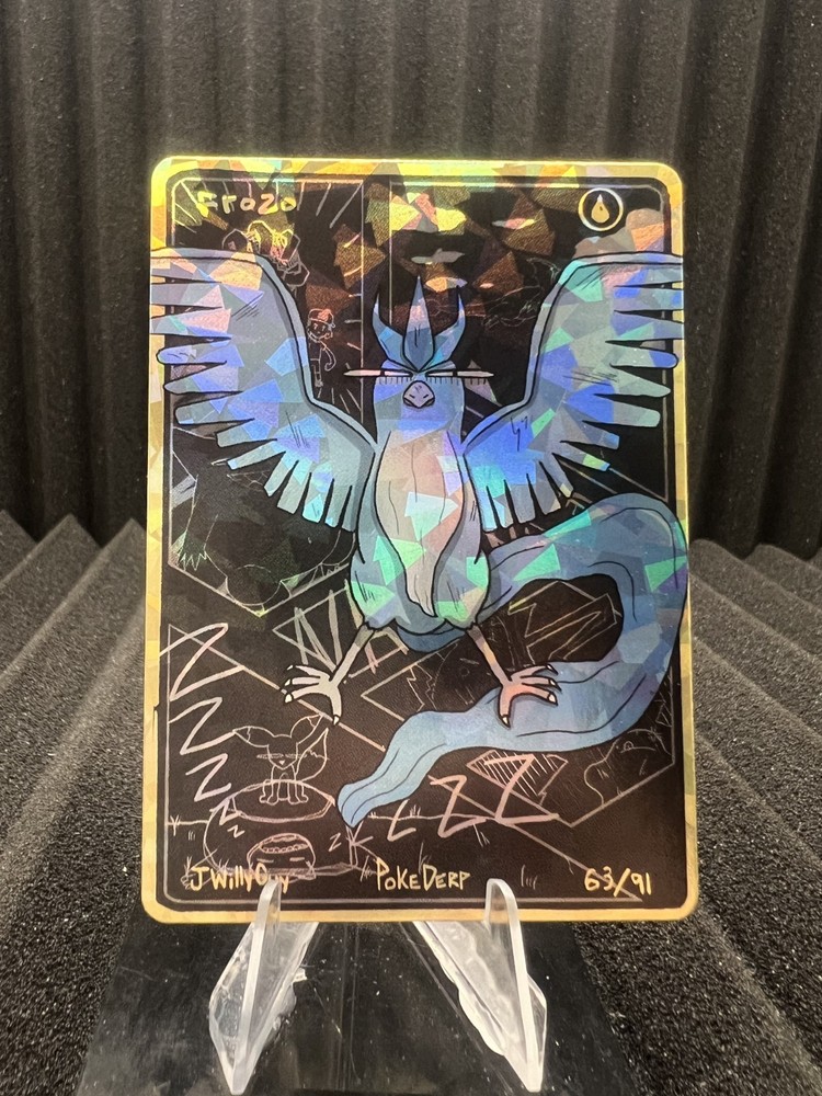Frozo (Articuno) 63/91 -Cracked Ice Holo - Pokederp Set 3 Fan Art - Pokemon