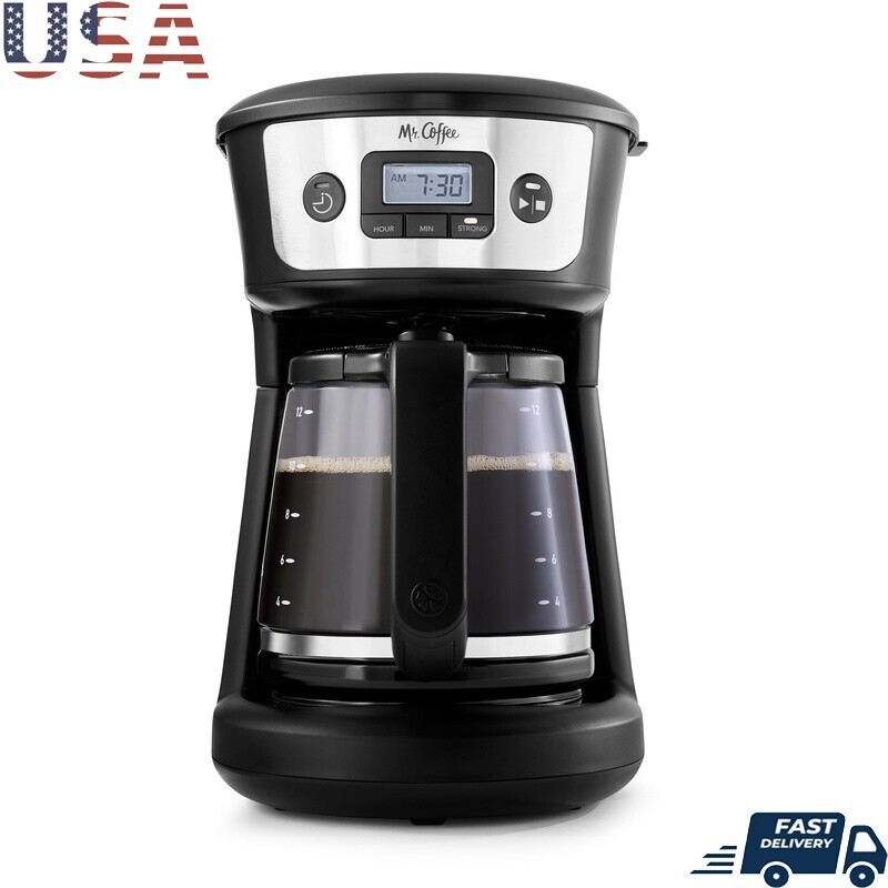 12 Cup Programmable Coffee Maker with Strong Brew & Auto Shut Off