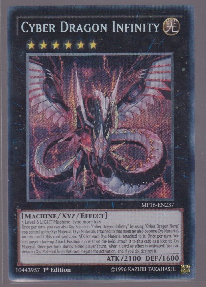 Cyber Dragon Infinity Yugioh TCG MP16-EN237 Ultra Rare Trading Card-image