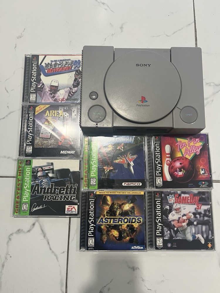 Sony PlayStation 1 Gray Video Game Console Classic Gaming System