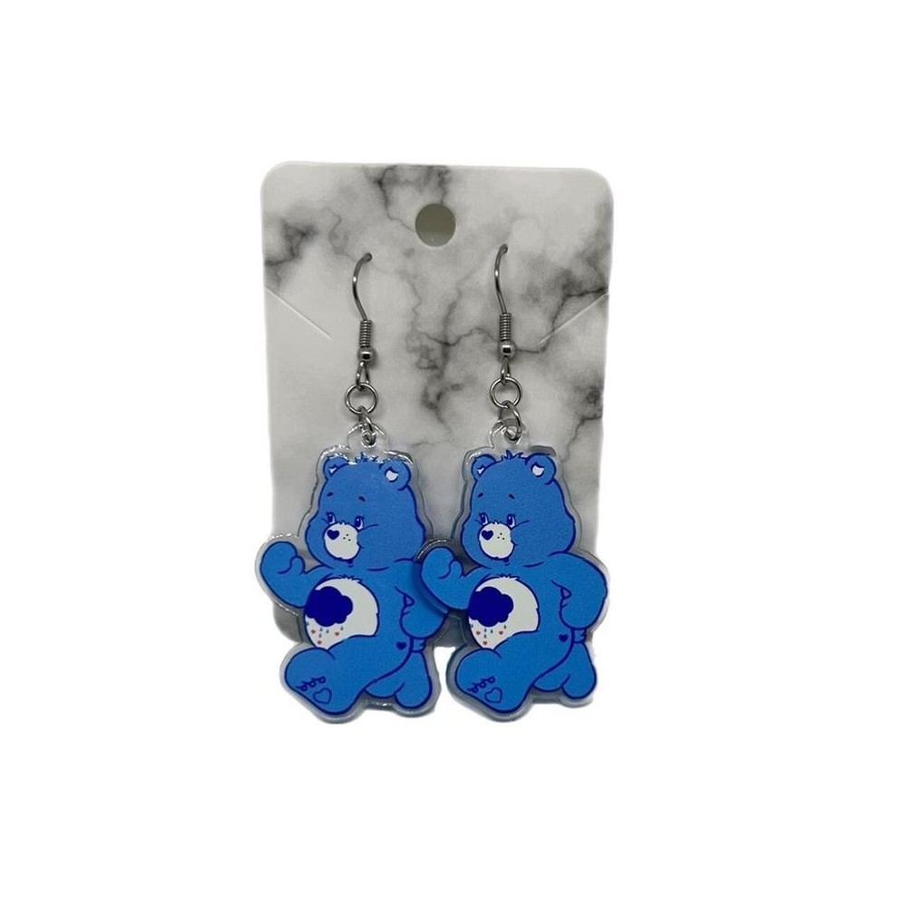 Care Bear Cute Acrylic Stud Earrings for Kids and Adults