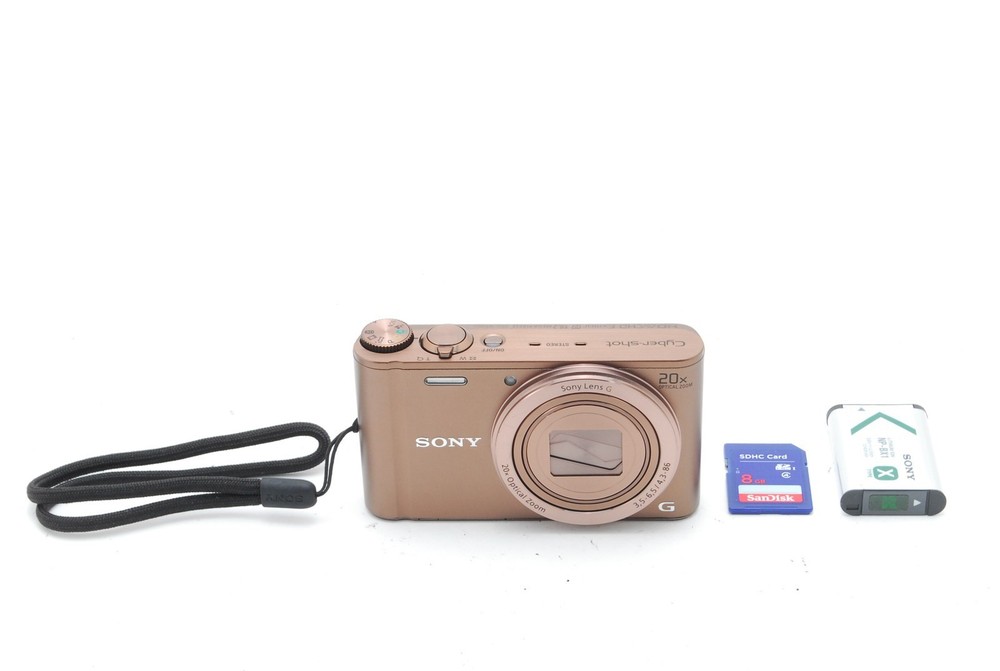 SONY Cyber-Shot DSC-WX300 Brown Digital Camera Japan Near Mint with SD Card