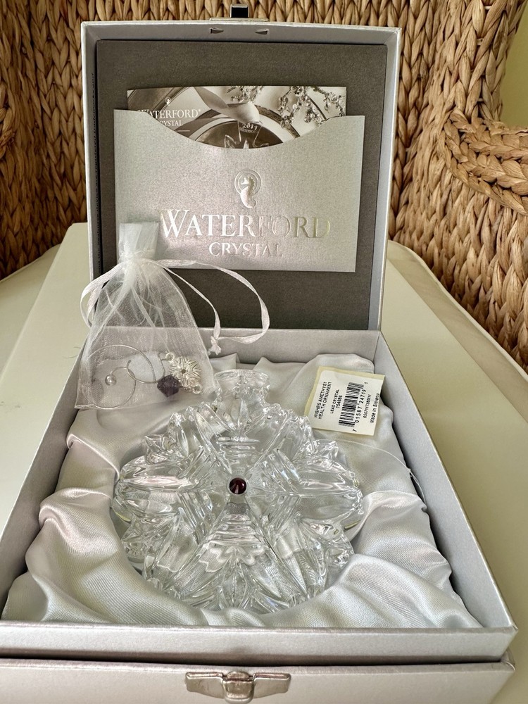Waterford 2015 Wishes Amethyst Health Ornament 154686 New Unused