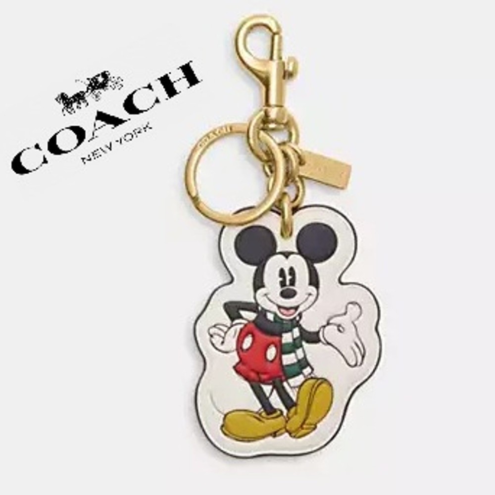 NWT Coach Disney Mickey Mouse Bag Charm New With Tags