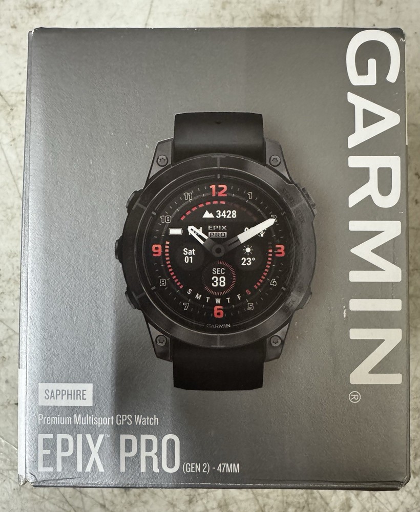 Garmin epix Pro (Gen 2) Sapphire Edition GPS Watch - Carbon Gray/Black, 47mm
