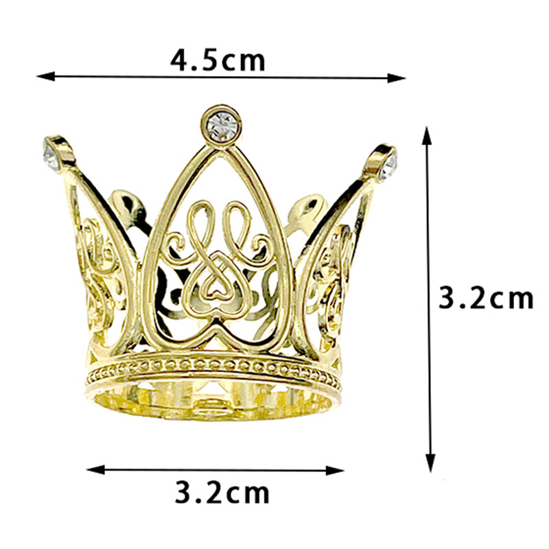 Crown Heart Alloy Mini Cartoon Accessories Perfume Bottle Cap Decoration@