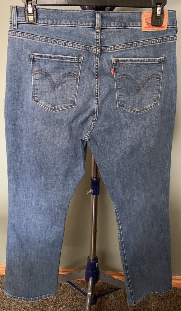 Levi Classic Boot Med Wash Stretch Womens Jean Sz 14