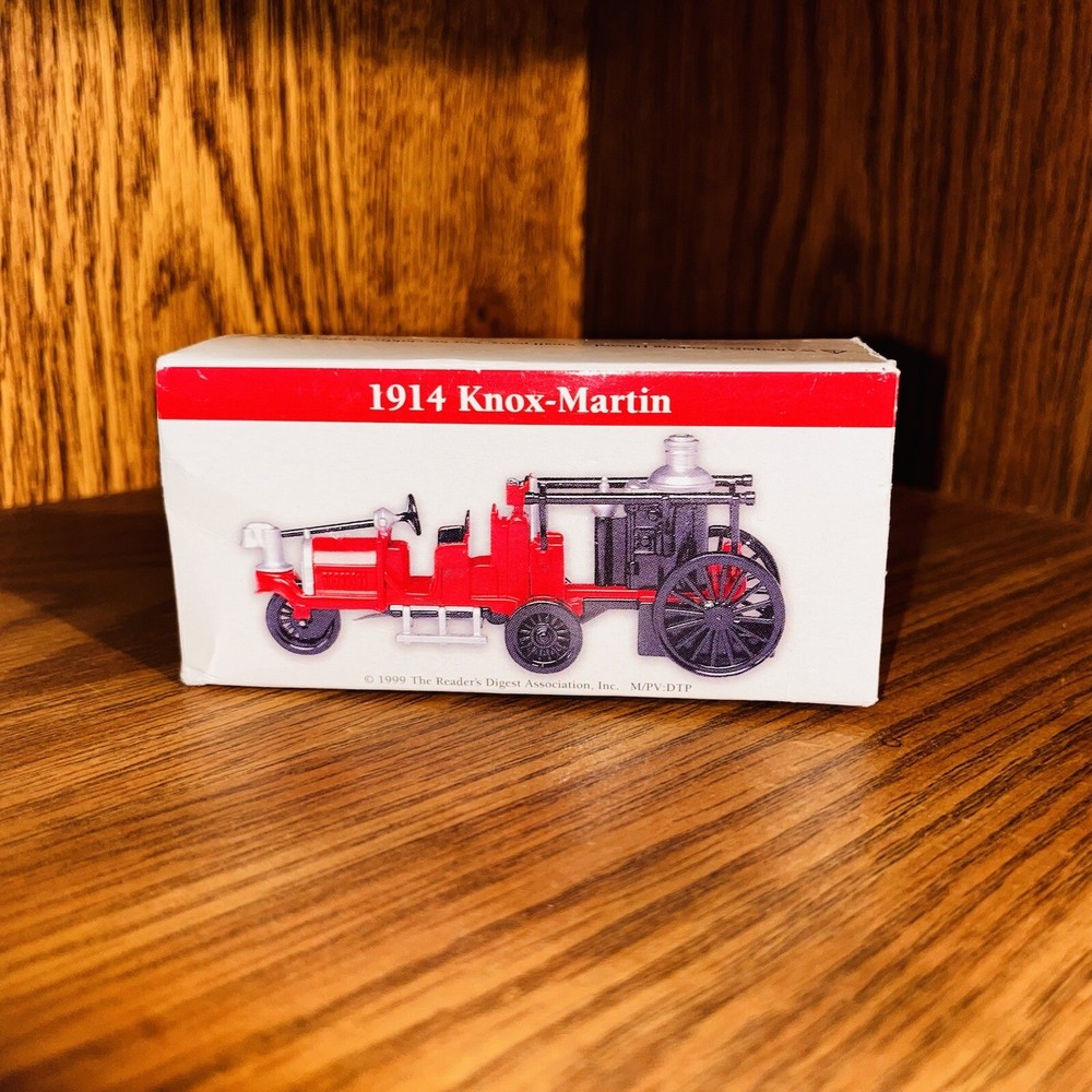 🔥 1999 The Readers Digest 1914 Knox-Martin Fire Truck Diecast Collectible