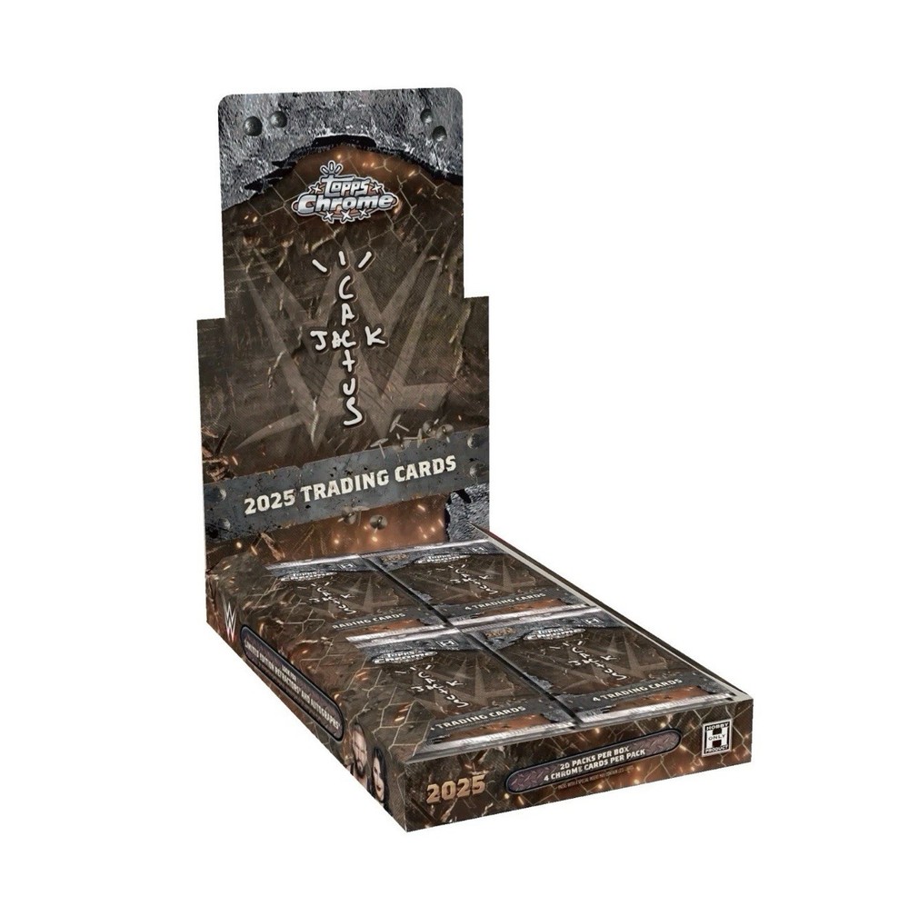 2025 Topps Chrome WWE x Cactus Jack - Hobby Box - NEU / SEALED