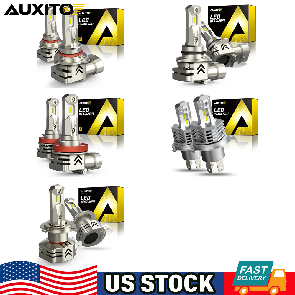 AUXITO H11 H8 9006 9005 H4 9003 LED Headlight Bulb High Low Beam Lamp 90000LM M