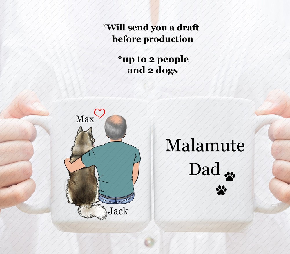 Custom Alaskan Malamute Mug Alaskan Malamute Lover Mug Custom Dog Mug Alaskan