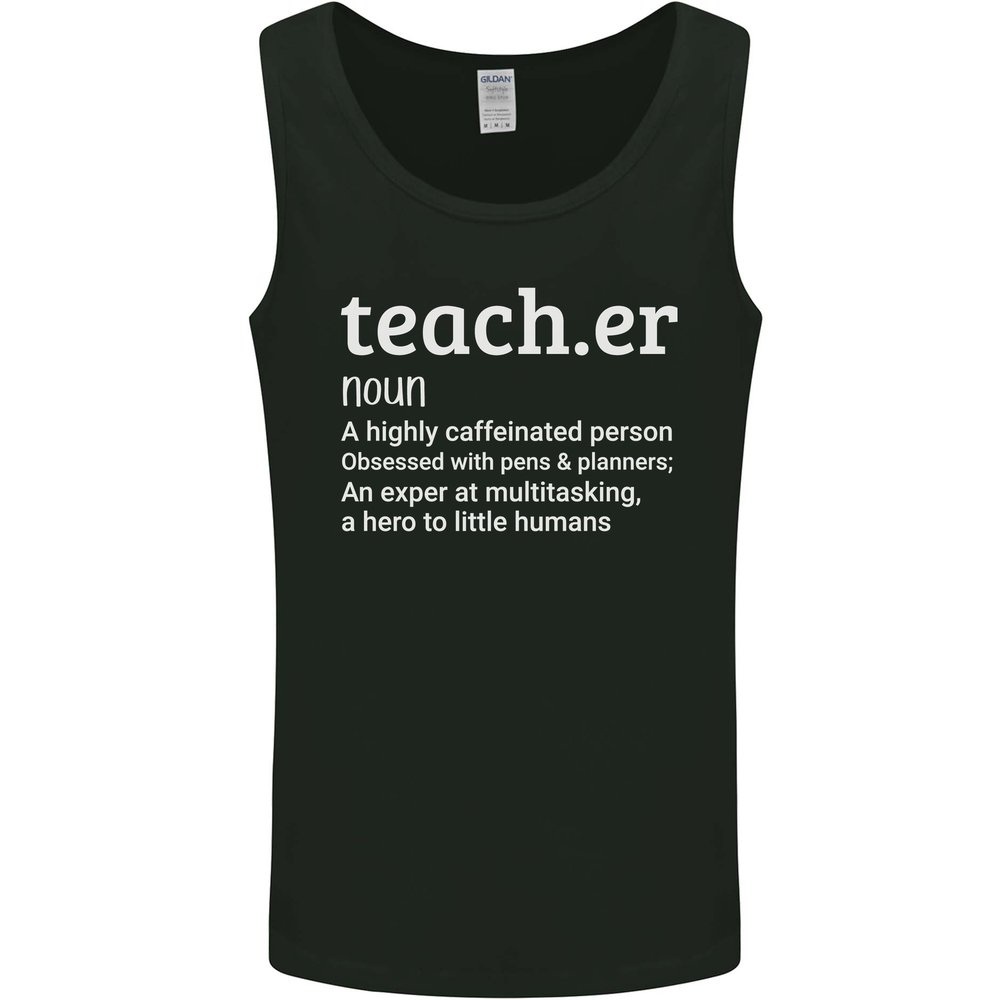 Teacher Maths English Science Sport Funny Mens Vest Tank Top