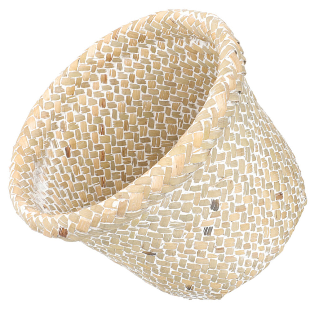 Baskets Woven Wastebasket Trash Can Garbage Bin Office