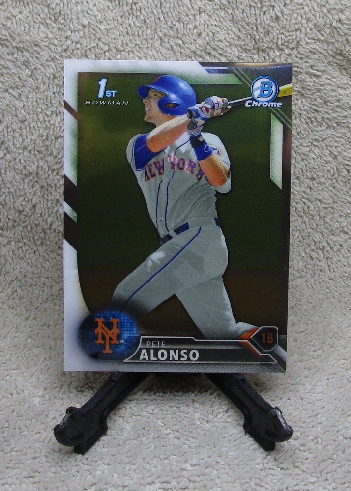PETE ALONSO 2016 Bowman Chrome Draft Baseball 1ST BOWMAN Rookie Card #BDC92 METS